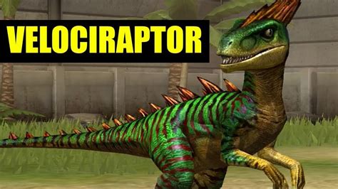 Velociraptor Max Level 40 Jurassic World The Game Youtube