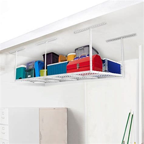 Fleximounts 4x8 Overhead Garage Storage Rack Adjustable Garage Storage