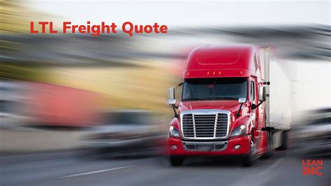 Ltl Freight Quote Lean Inc Best Lean Shipping Service In The Usa