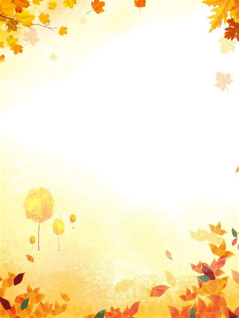 Beautiful Autumn Deciduous Background Design Fallen