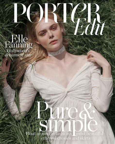 Elle Fanning For Porter Edit Magazine Tom Lorenzo Teresa Palmer Elle Fanning Dakota