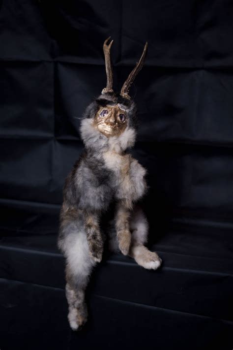 Original Monster Jackalope With Face Real Art Taxidermy Etsy