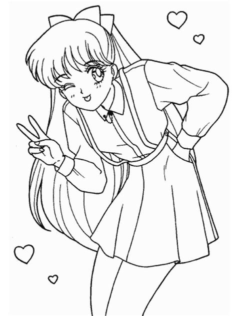 De Desenat Fete Anime Desene De Colorat Ideas In 2021 Sailor Moon