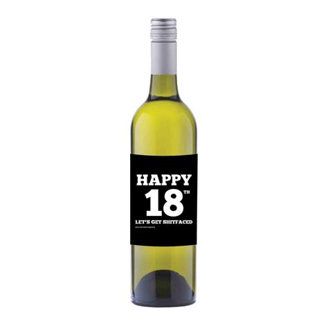Wine Label For Her 18th Birthday