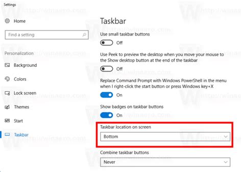How To Move Taskbar In Windows 10 Change Taskbar Location