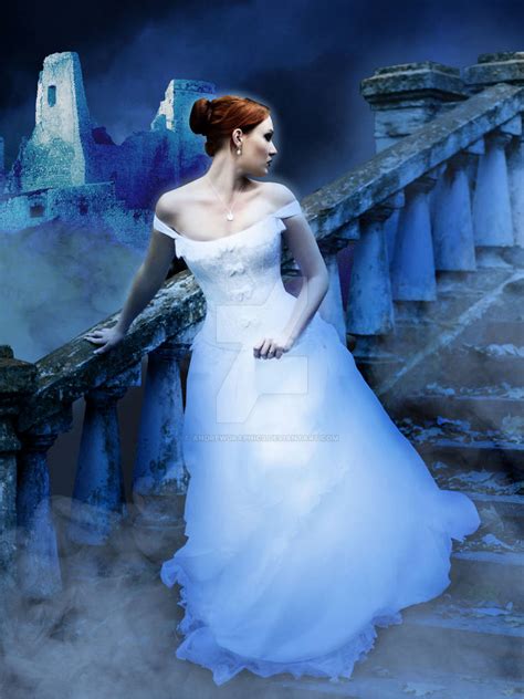 Redhead Bride Blue Stairs Gothic Romance By Andrewgraphics On Deviantart