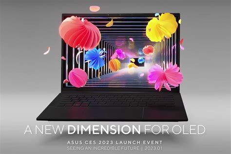 Asus Kündigt Die Einführung Eines 3d Oled Laptops Auf Der Ces 2023 An