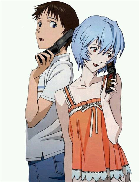 Shinji Et Rei Ayanami Neon Evangelion Neon Genesis Evangelion