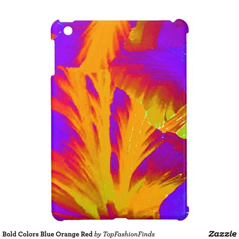 Bold Colors Blue Orange Red Cover For Ipad Mini Ipad Cover Ipad