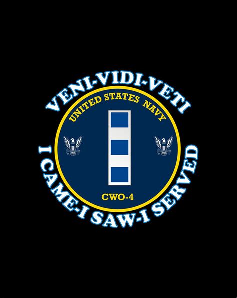 Navy Chief Warrant Officer 4 Cwo 4 Vvv Badge Digital Art By Frank Nguyen