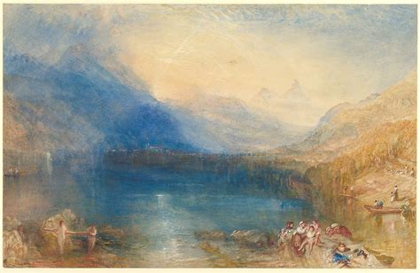 William turner, was an english romantic painter, printmaker and watercolourist, known for his expressive colourisation, imaginative landscapes and turbulent, often violent marine paintings. Joseph Mallord William Turner | The Lake of Zug | The ...