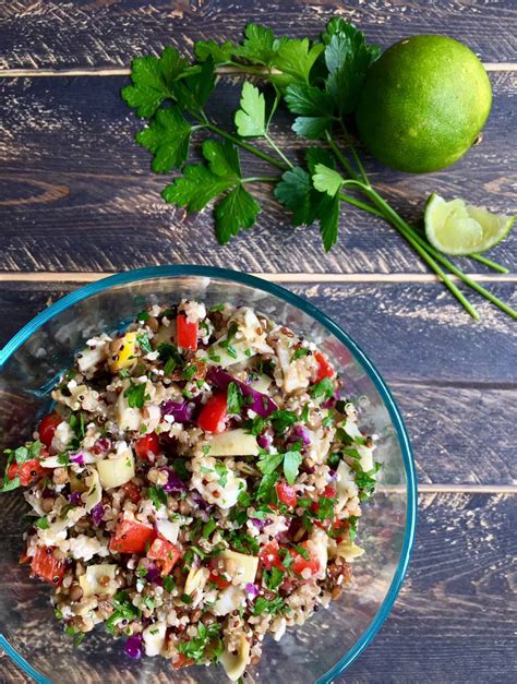 Mediterranean Quinoa And Lentil Salad Dietetic Directions Dietitian