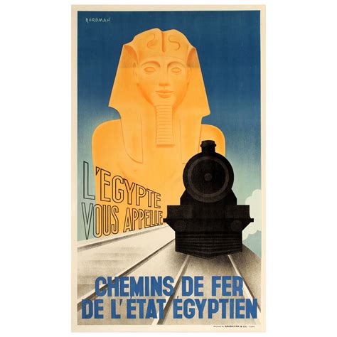 French Art Nouveau Period Egyptian Themed Poster By Paul Laurens At