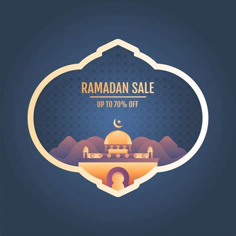 Premium Vector Ramadan Sale Banner Vector Illustration