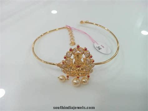 Gold Plated Bracelet Design South India Jewels