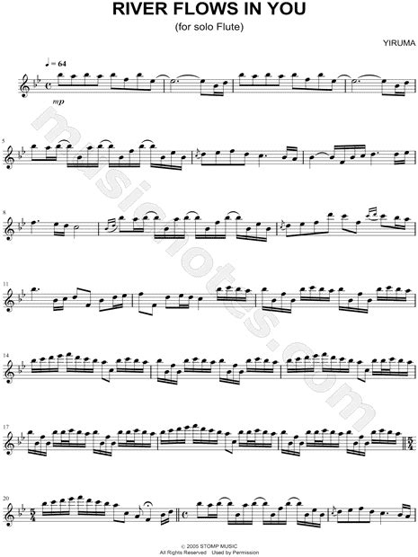 Print And Download River Flows In You Sheet Music By Yiruma Arranged