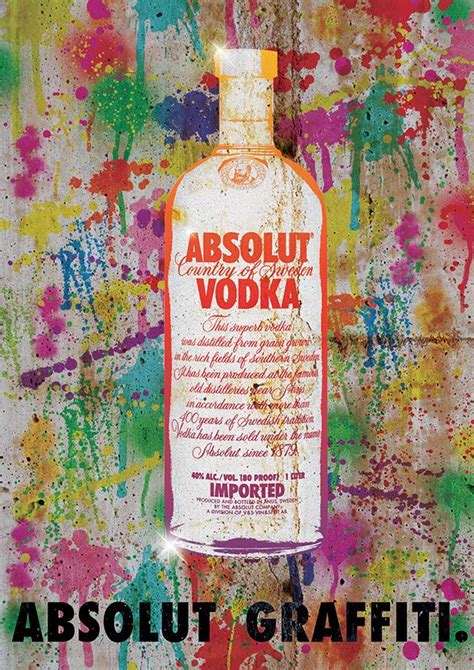 vodka absolut graffiti on behance advertising graphics print advertising print ads digital