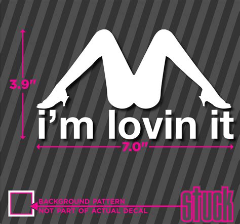 I M Lovin It Spread Legs Vinyl Decal Sticker Funny Hot Girl Stripper Truck Ebay