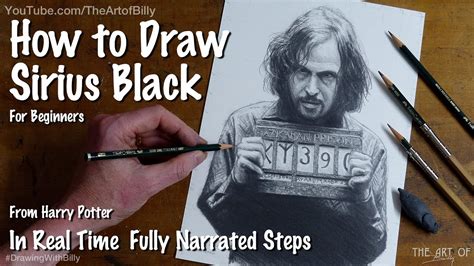 How To Draw Sirius Black For Beginners Gary Oldman In The Harry Potter