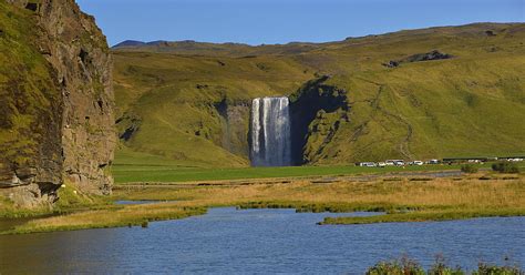 The Spectacular Skógafoss Waterfall In South Iceland And The Legend Of The Treasure Chest