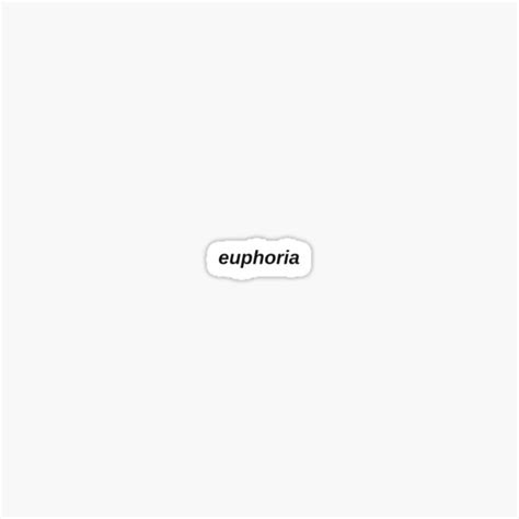 Euphoria Sticker By Fordmadison Redbubble