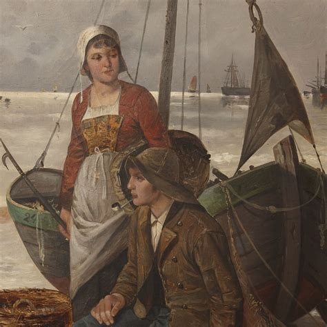 Pair Of 19th Century Dutch Harbourside Paintings By Hörde Mayfair Gallery