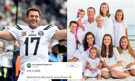 Los Angeles Chargers Quarterback Philip Rivers And His Wife Of 18 Years
