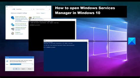 How To Open Windows Services Manager On Windows 10