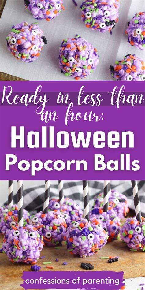 Diy Halloween Popcorn Balls In Under 30 Minutes Recipe Halloween