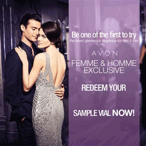 Sample product you would like to receive. FREE Avon Homme & Femme Fragrance Vial Sample Giveaway ...