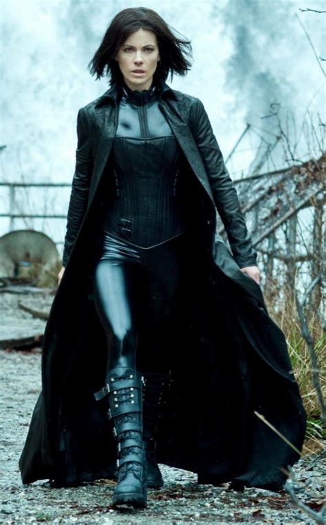 Womens Broad Collar Style Black Leather Trench Underworld Coat Taken