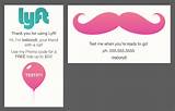 Lyft Referral Business Cards