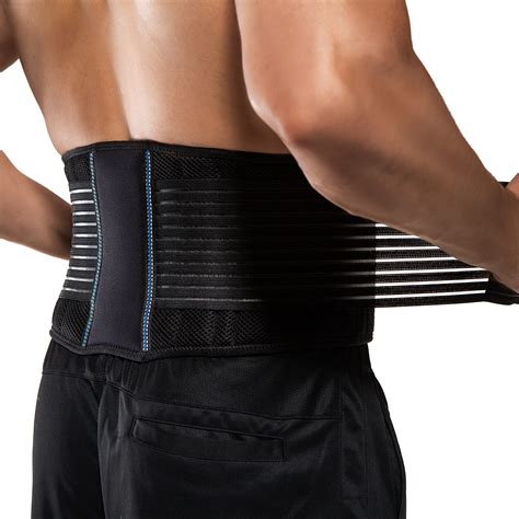 buy lower back brace by braceup for men and women breathable waist lumbar back support belt