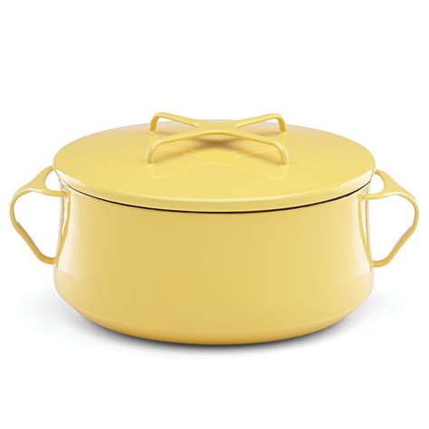 Designed by jens quistgaard in 1956, kobenstyle is iconic, enduring and practical. Dansk Kobenstyle™ Yellow Casserole with Lid | Dutch oven ...