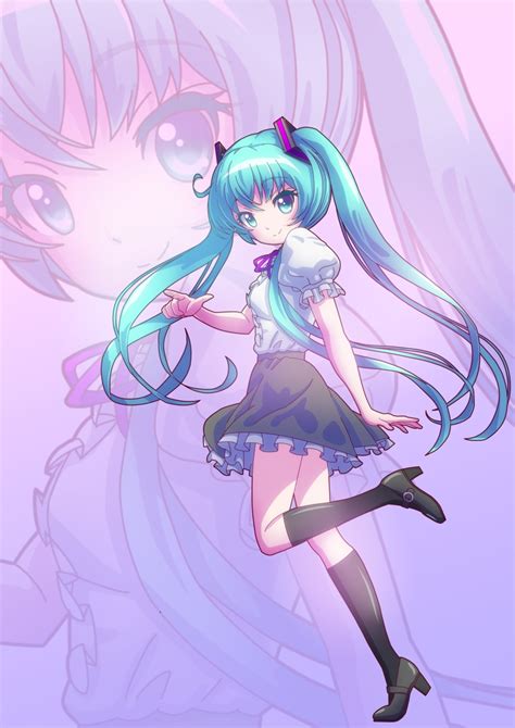 Koishi Hatsune Miku Vocaloid Highres Md5 Mismatch Revision 1girl Aqua Eyes Aqua Hair