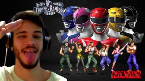 Hora De Morfar Power Rangers Snes Completo Powerrangers Snes