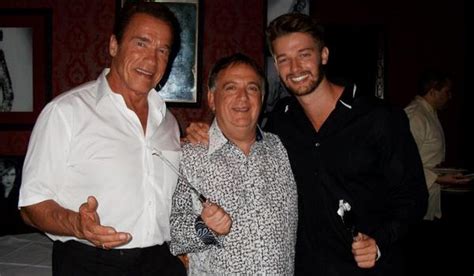 Arnold And Patrick Schwarzenegger Celebrate At Strip House In Las Vegas