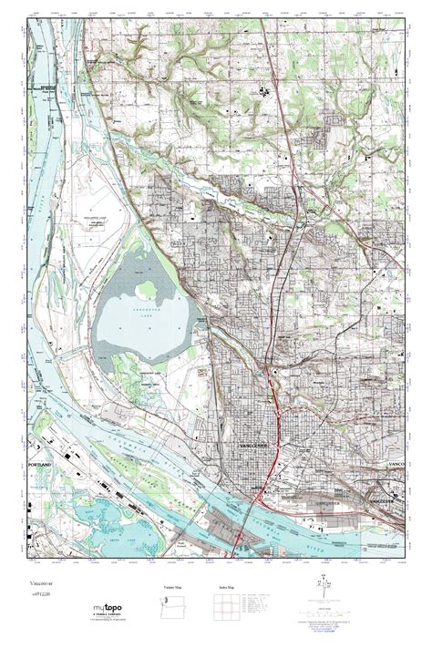 Mytopo Vancouver Washington Usgs Quad Topo Map