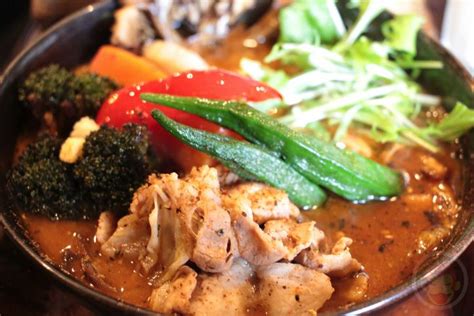 Garaku is a soup curry restaurant popular with tourists. Curry soup - GARAKU, Hokkaido