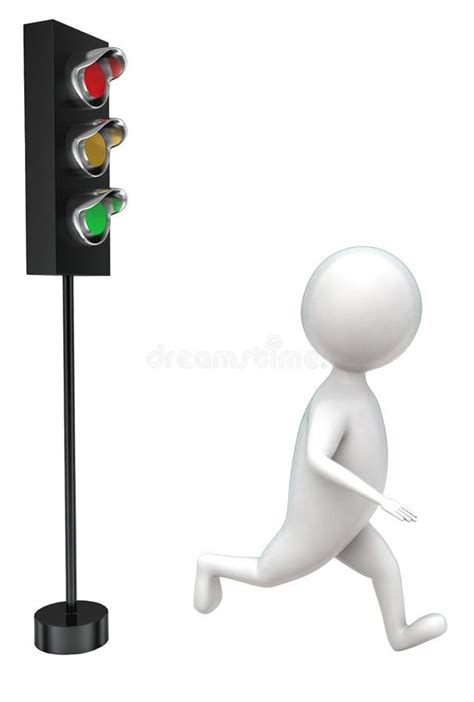 White Man Traffic Light Stock Illustrations 760 White Man Traffic