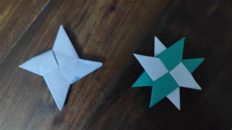 How To Make A Paper Ninja Star Double Ninja Star Origami Ninja Star