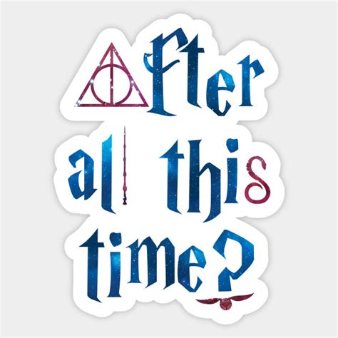 Harry Potter After All This Time Always Symbols Red And Blue