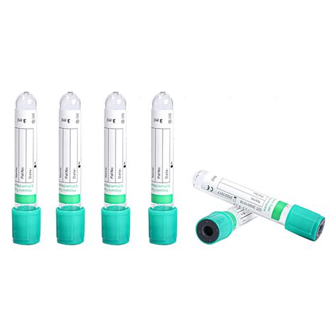 Wholesale Manufacturer Of Chief Price Of Vaccum Blood Collect Tube Plastic And Glass Green Top
