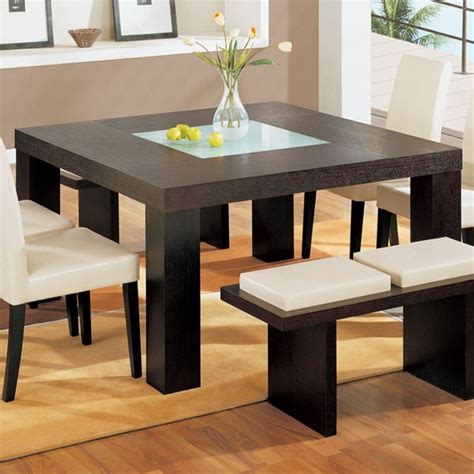 Square glass dining table for 4. Global Furniture - Square Dining Table in Wenge - DG020DT ...