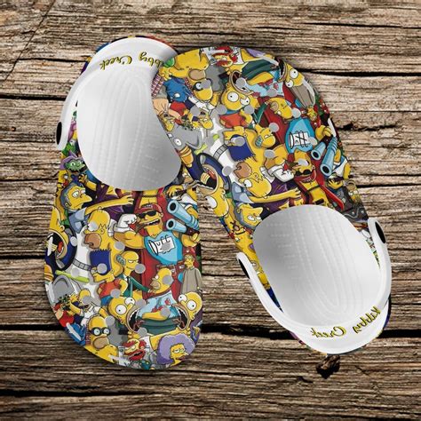 The Simpsons Characters Crocs Crocband Shoes Unisex Classic Etsy
