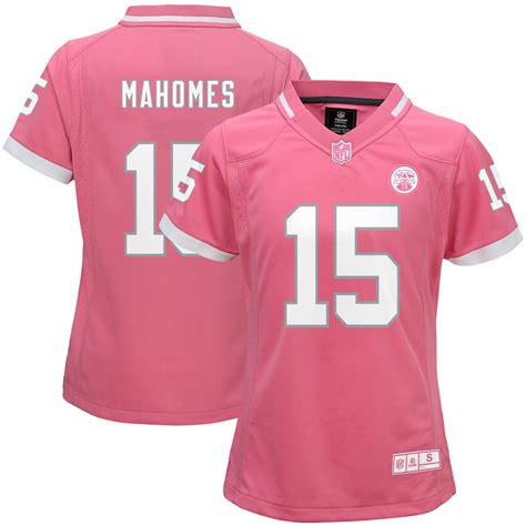 Patrick Mahomes Kansas City Chiefs Girls Youth Pink Bubble Gum Game Jersey