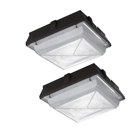 Adding outdoor lighting to a night courtyard makes it romantic, mysterious and exciting. PROBRITE 50-Watt Integrated LED Security Light and Area ...