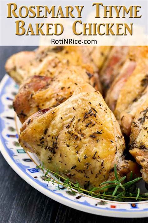 Tie the legs together with kitchen twine. Rosemary Thyme Baked Chicken | Recipe | Thyme recipes ...