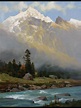 Aleksandr Babich, Russian Painter Mountain River | Oil painting ...