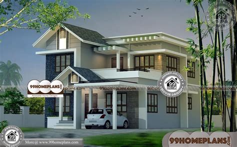 Indian Home Design Elevation 90 Modern Two Story Homes Collections